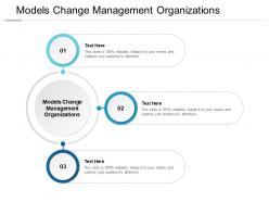 Models change management organizations ppt powerpoint presentation outline cpb