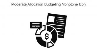 Moderate Allocation Budgeting Monotone Icon In Powerpoint Pptx Png And Editable Eps Format