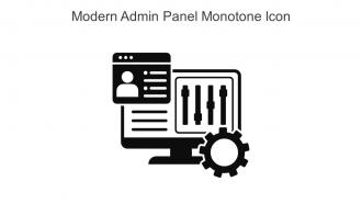Modern Admin Panel Monotone Icon In Powerpoint Pptx Png And Editable ...
