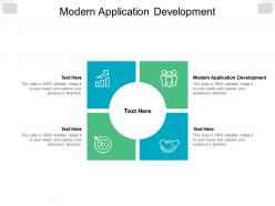 Modern application development ppt powerpoint presentation portfolio designs download cpb