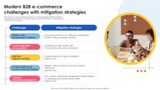 Modern B2B E Commerce Challenges With Mitigation Strategies