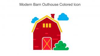Modern Barn Outhouse Colored Icon In Powerpoint Pptx Png And Editable Eps Format