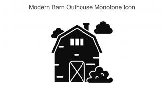 Modern Barn Outhouse Monotone Icon In Powerpoint Pptx Png And Editable Eps Format