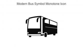 Modern Bus Symbol Monotone Icon In Powerpoint Pptx Png And Editable Eps Format