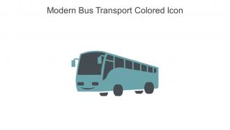 Modern Bus Transport Colored Icon In Powerpoint Pptx Png And Editable Eps Format