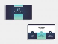 Modern business card template design