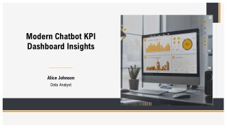 Modern Chatbot KPI Dashboard Insights PPT Sample AT