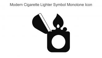 Modern Cigarette Lighter Symbol Monotone Icon In Powerpoint Pptx Png And Editable Eps Format