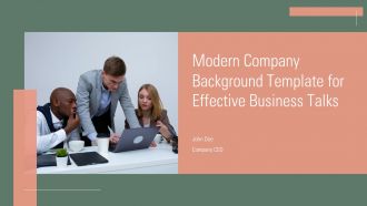 Modern Company Background Template For Effective Business Talks PPT H