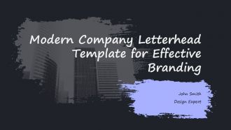 Modern Company Letterhead Template For Effective Branding PPT H