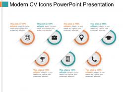 Modern cv icons powerpoint presentation