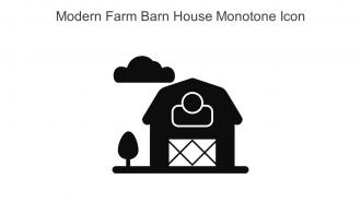 Modern Farm Barn House Monotone Icon In Powerpoint Pptx Png And Editable Eps Format