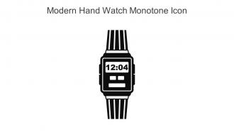 Modern Hand Watch Monotone Icon In Powerpoint Pptx Png And Editable Eps Format