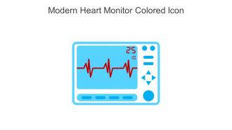 Modern Heart Monitor Colored Icon In Powerpoint Pptx Png And Editable Eps Format