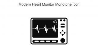 Modern Heart Monitor Monotone Icon In Powerpoint Pptx Png And Editable Eps Format