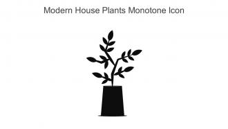Modern House Plants Monotone Icon In Powerpoint Pptx Png And Editable Eps Format