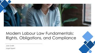 Modern Labour Law Fundamentals Rights Obligations And Compliance PPT Summary AT