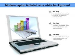 Modern Laptop Isolated On A White Background