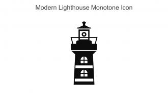 Modern Lighthouse Monotone Icon In Powerpoint Pptx Png And Editable Eps Format