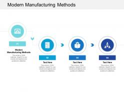 Modern manufacturing methods ppt powerpoint presentation layouts graphics cpb