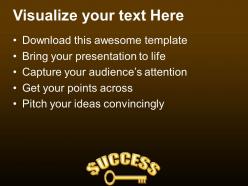 Modern marketing concepts powerpoint templates success key business image ppt slide
