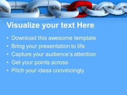 Modern marketing concepts templates strong link chain business image ppt slide powerpoint
