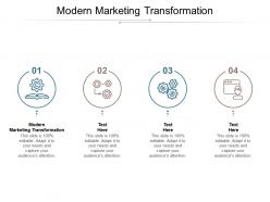 Modern marketing transformation ppt powerpoint presentation pictures background cpb