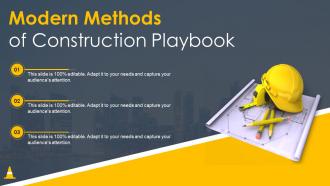 Modern Methods Of Construction Playbook
