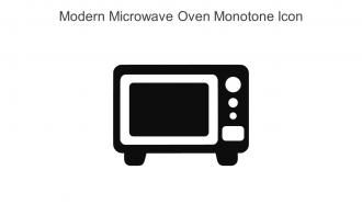 Modern Microwave Oven Monotone Icon In Powerpoint Pptx Png And Editable Eps Format