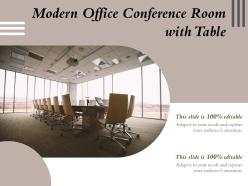 Modern office conference room with table