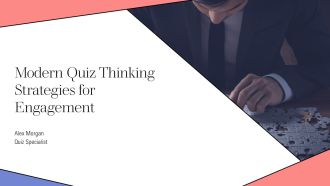 Modern Quiz Thinking Strategies For Engagement PPT Mockup AT