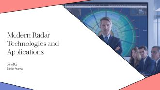 Modern Radar Technologies And Applications PPT Slides AT
