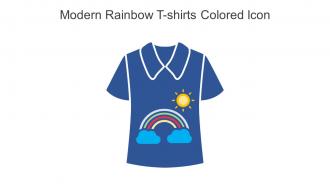 Modern Rainbow T Shirts Colored Icon In Powerpoint Pptx Png And Editable Eps Format