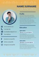 Modern resume powerpoint template to introduce yourself