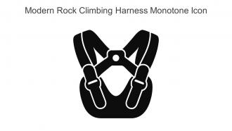 Modern Rock Climbing Harness Monotone Icon In Powerpoint Pptx Png And Editable Eps Format