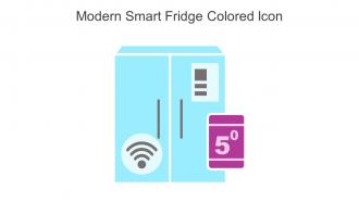 Modern Smart Fridge Colored Icon In Powerpoint Pptx Png And Editable Eps Format