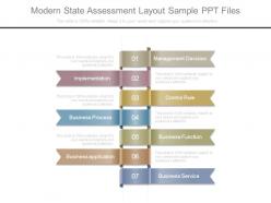 Modern state assessment layout sample ppt files