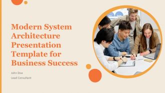Modern System Architecture Presentation Template For Business Success PPT H