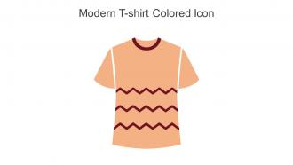 Modern T Shirt Colored Icon In Powerpoint Pptx Png And Editable Eps Format