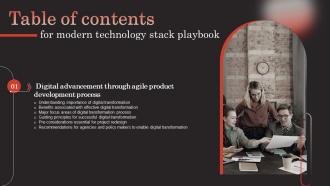 Modern Technology Stack Playbook Table Of Contents