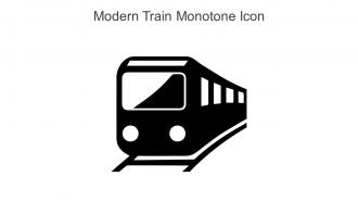 Modern Train Monotone Icon In Powerpoint Pptx Png And Editable Eps Format