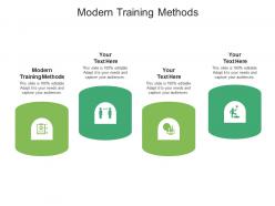 Modern training methods ppt powerpoint presentation professional visual aids cpb