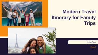 Modern Travel Itinerary For Family Trips PPT Presentation AT