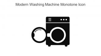 Modern Washing Machine Monotone Icon In Powerpoint Pptx Png And Editable Eps Format
