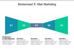 Modernized e mail marketing ppt powerpoint presentation model vector cpb