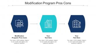 Modification Program Pros Cons Ppt Powerpoint Presentation Show Microsoft Cpb