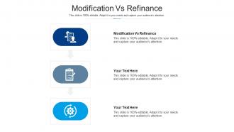 Modification vs refinance ppt powerpoint presentation professional smartart cpb