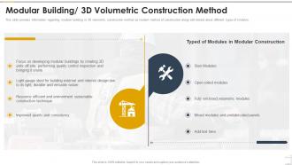 Modular Building 3D Volumetric Construction Method Construction Playbook