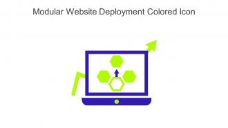Modular Website Deployment Colored Icon In Powerpoint Pptx Png And Editable Eps Format