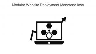 Modular Website Deployment Monotone Icon In Powerpoint Pptx Png And Editable Eps Format